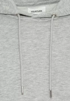 YOURTURNUNISEX - Luvtröja - Mottled Grey -YOURTURN Affär 046923917e3648a69f77e2fcf81104e1