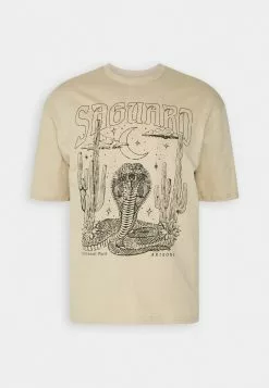 YOURTURNUNISEX - T-shirt Med Print - Tan -YOURTURN Affär 0509e4a795f4496d822dbadc2f46e429