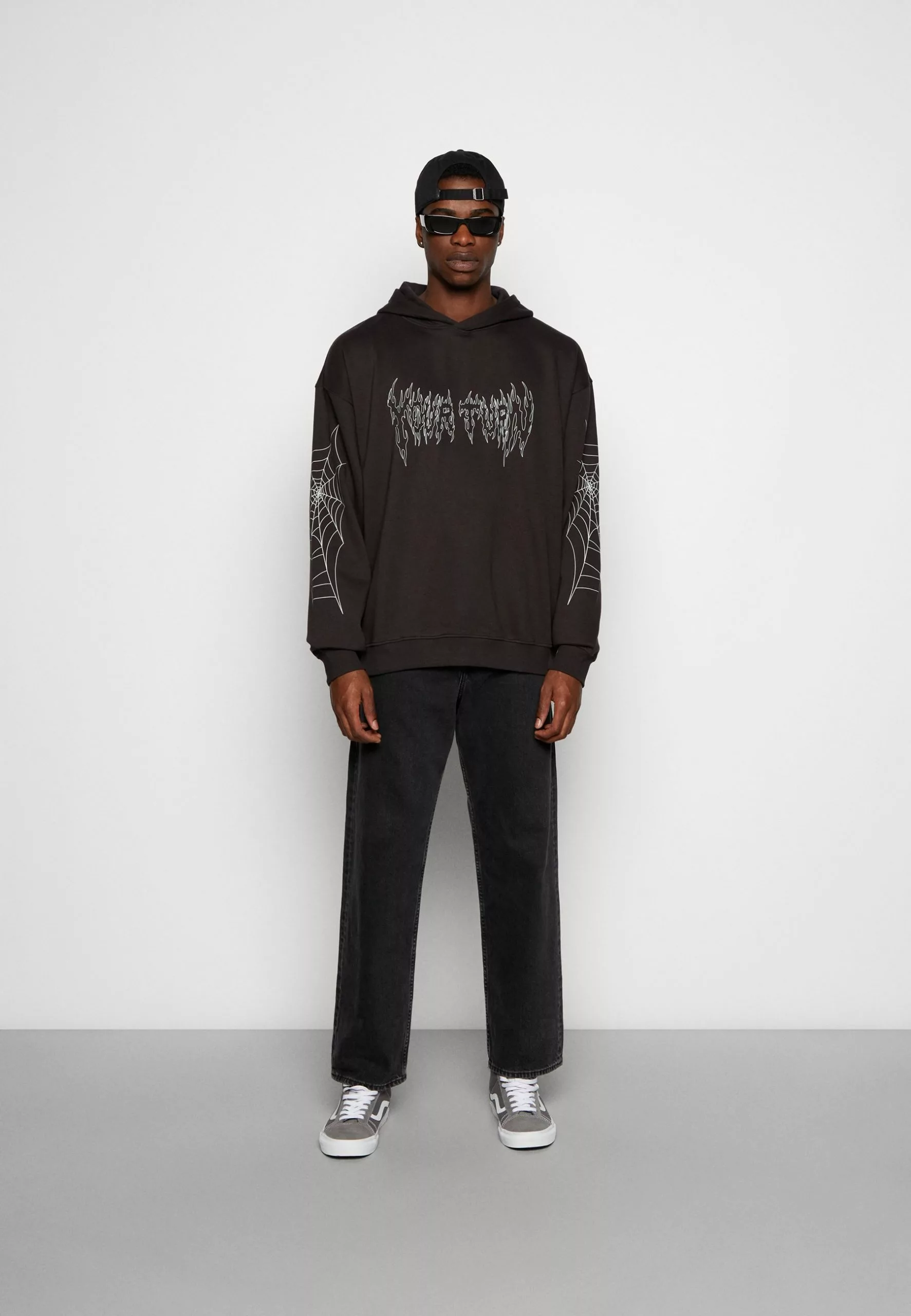 YOURTURNSPIDERWEB UNISEX - Luvtröja - Black 4 YOURTURNSPIDERWEB UNISEX - Luvtröja - Black - Bild 2