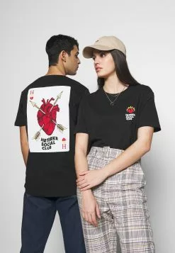 YOURTURNUNISEX - T-shirt Med Print - Black