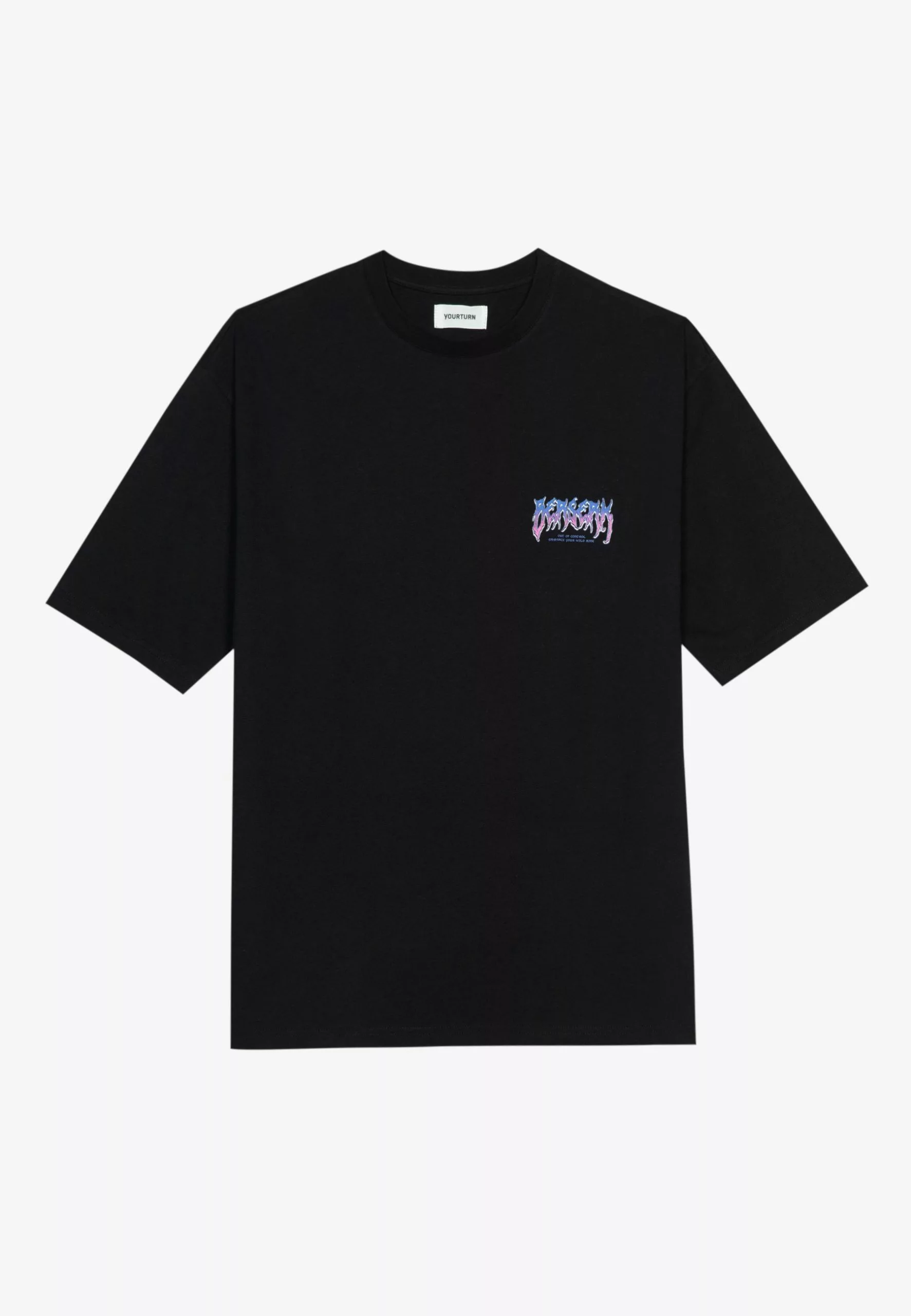 YOURTURNUNISEX - T-shirt Med Print - Black 8 YOURTURNUNISEX - T-shirt Med Print - Black - Bild 6