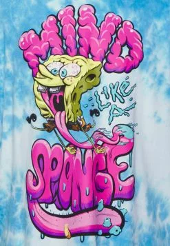 YOURTURNSPONGEBOB TIE DYE GRAPHIC TEE - T-shirt Med Print - Blue -YOURTURN Affär 40875b87dec64753aa40d175f8bdc22e