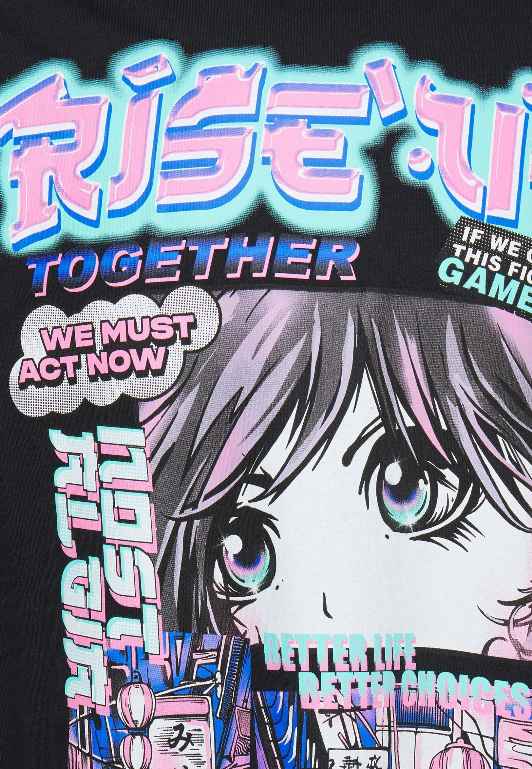 YOURTURNUNISEX - T-shirt Med Print - Black 5 YOURTURNUNISEX - T-shirt Med Print - Black - Bild 3