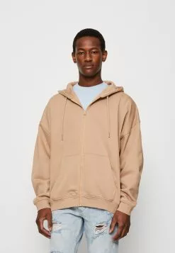 YOURTURNUNISEX - Tröja Med Dragkedja - Tan