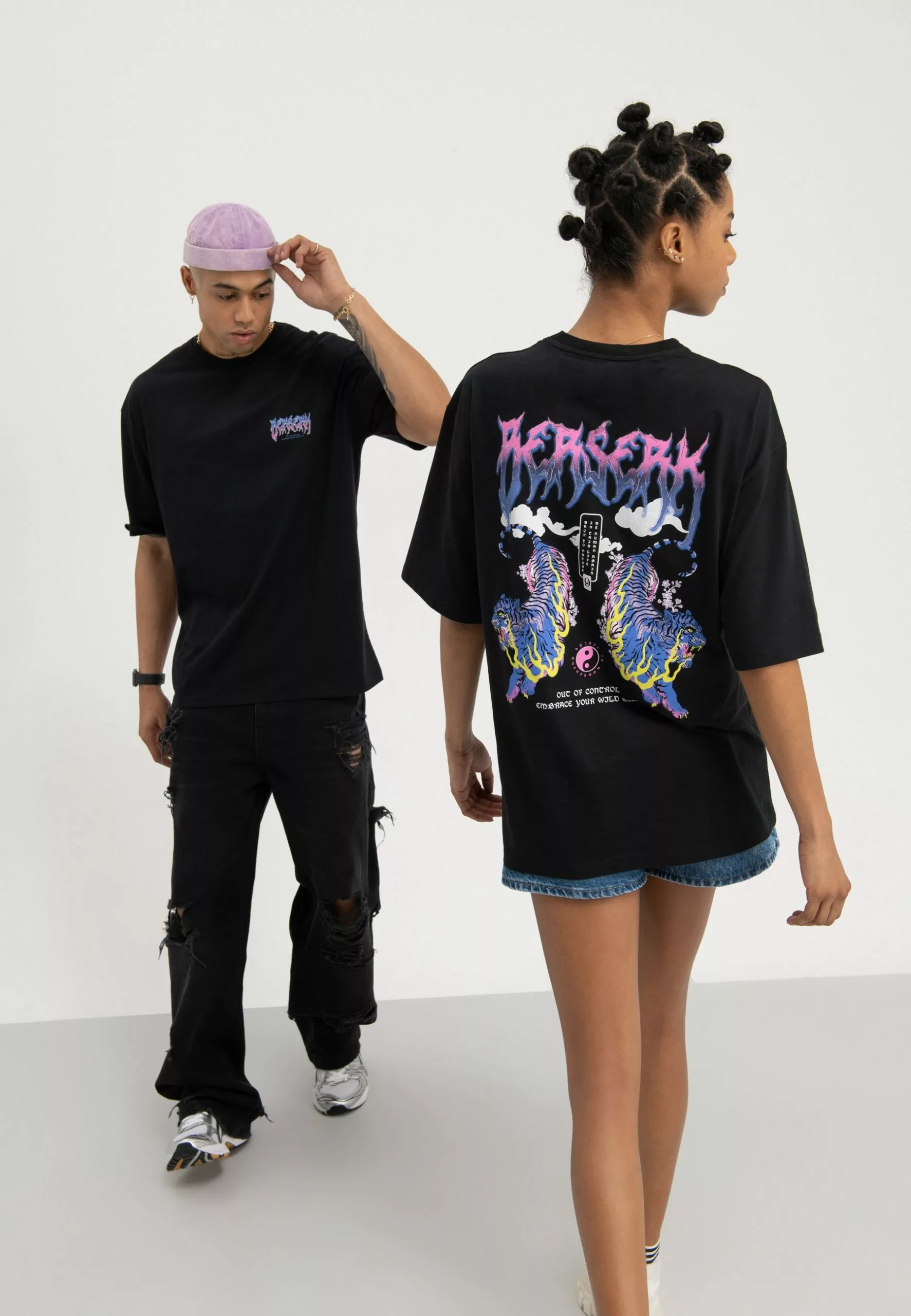 YOURTURNUNISEX - T-shirt Med Print - Black 4 YOURTURNUNISEX - T-shirt Med Print - Black - Bild 2