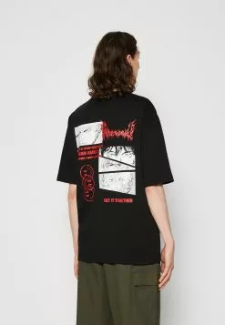 YOURTURNUNISEX - T-shirt Med Print - Black