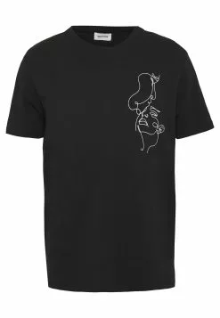 YOURTURNUNISEX - T-shirt Med Print - Black