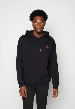 YOURTURNEMBROIDERED TEXT HOODIE UNISEX - Luvtröja - Black -YOURTURN Affär 831f28d556604900b99533bf068001a6