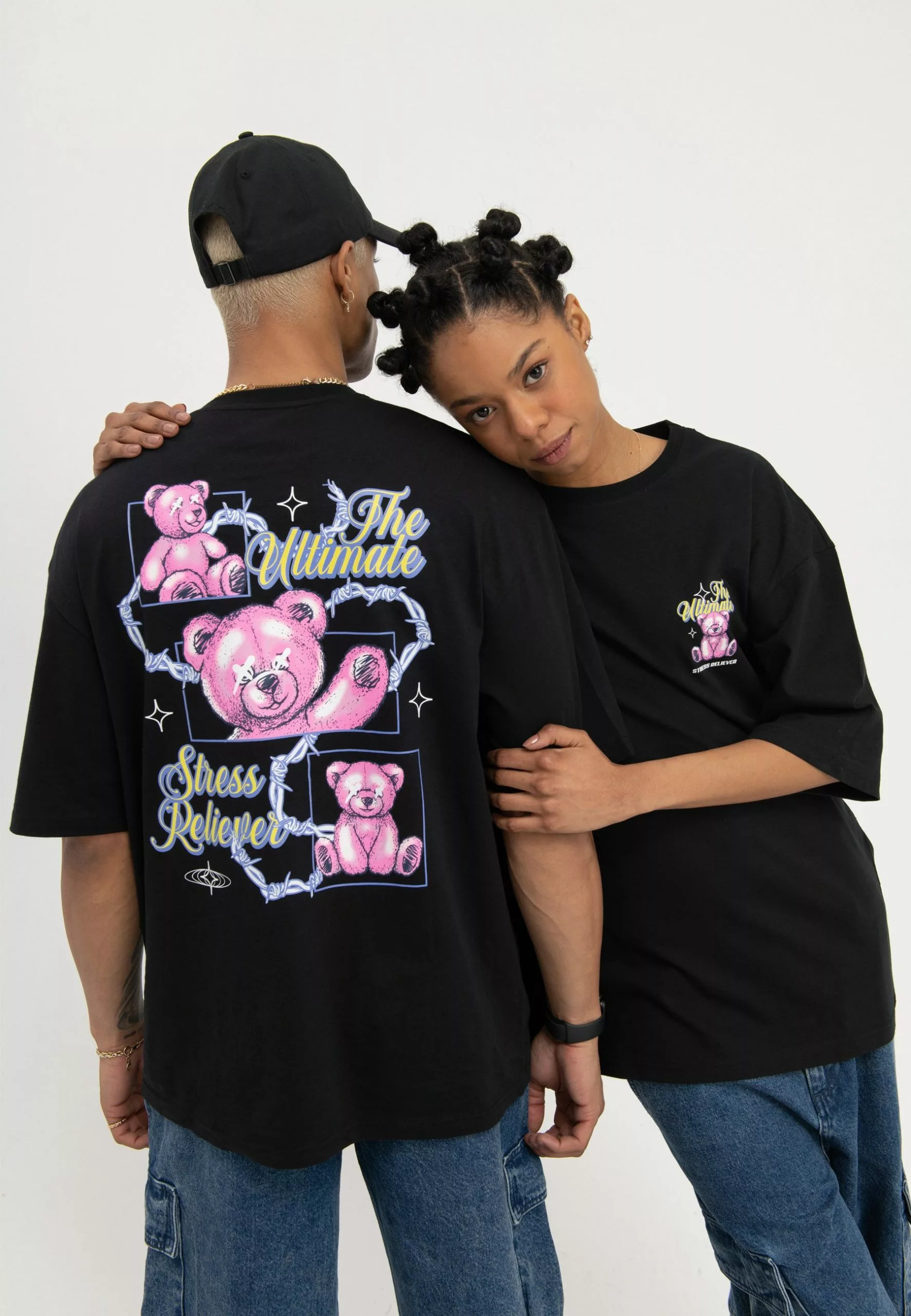 YOURTURNUNISEX - T-shirt Med Print - Black 3 YOURTURNUNISEX - T-shirt Med Print - Black