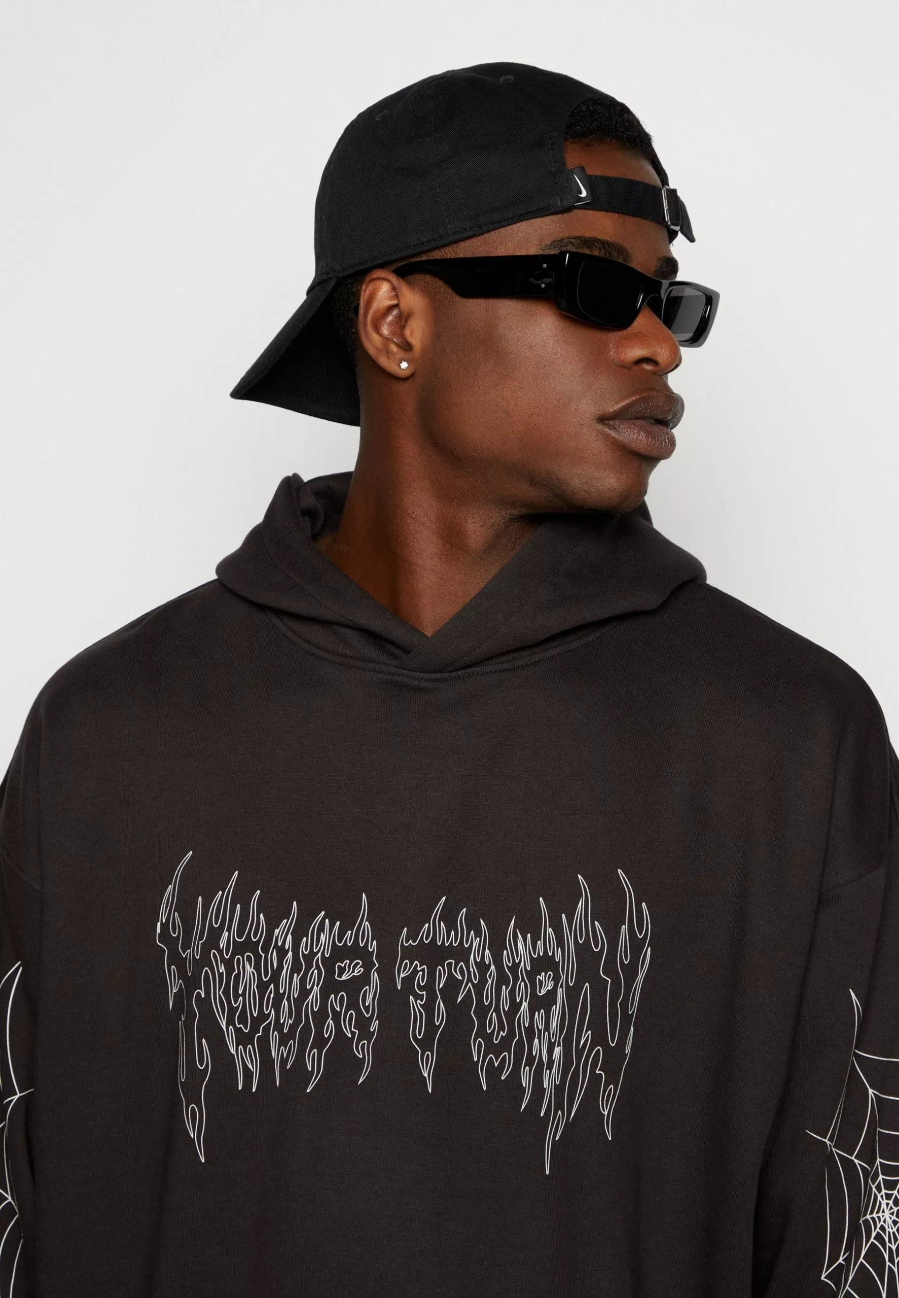 YOURTURNSPIDERWEB UNISEX - Luvtröja - Black 6 YOURTURNSPIDERWEB UNISEX - Luvtröja - Black - Bild 4