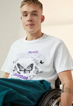 YOURTURNUNISEX - T-shirt Med Print - White