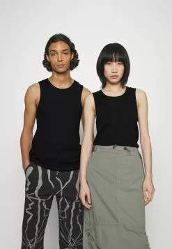 YOURTURNSLIM FIT RIBBED TANK UNISEX 2 PACK - Linne - White/black -YOURTURN Affär 96335268f9184c26b425f1de3d89ee68