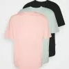 YOURTURNUNISEX 3 PACK - T-shirt - Bas - Black/pink/green -YOURTURN Affär a17276a3184f447792f5b2aa77fa9fb9