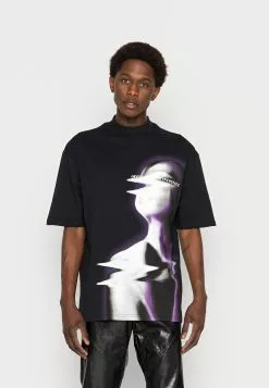 YOURTURNUNISEX - T-shirt Med Print - Black