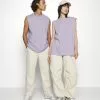 YOURTURNSLEEVELES UNISEX 2 PACK - T-shirt - Bas - Lilac/light Green -YOURTURN Affär bf29cd74294b4bcb99b64c2a57d0240a