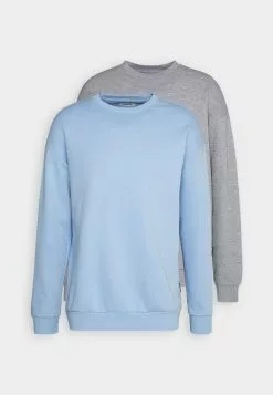 YOURTURNUNISEX 2 PACK - Sweatshirt - Light Blue/mottled Grey -YOURTURN Affär d5605caa08164fc8800d1ae1108c4f57