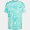YOURTURNUNISEX - T-shirt Med Print - Blue/green